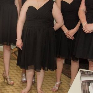 Black bridesmaid dress